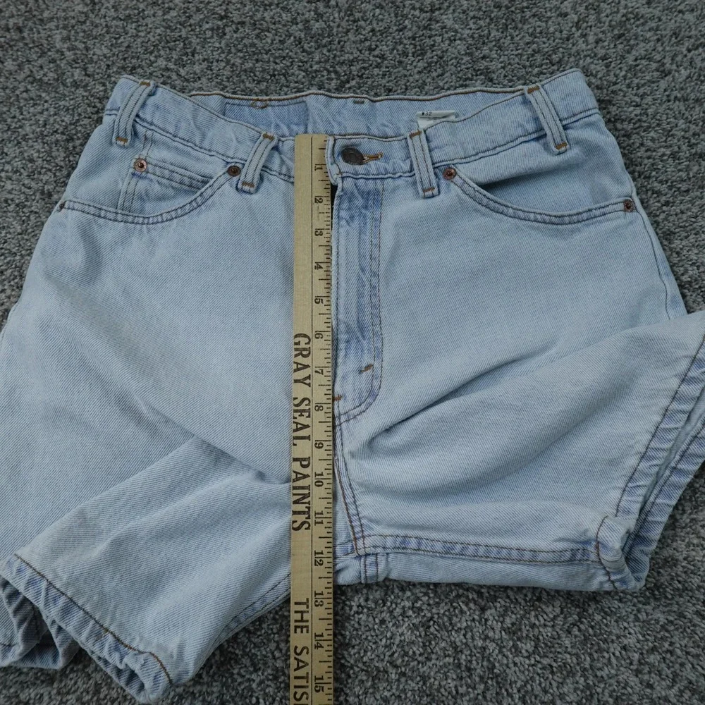 VTG Levis Shorts Mens 32 Blue Denim 550 Relaxed Jean Jorts USA Orange Tab 90s